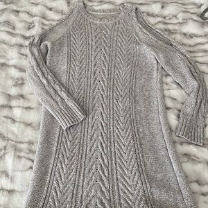 Loft Cold Shoulder Sweater Dress
